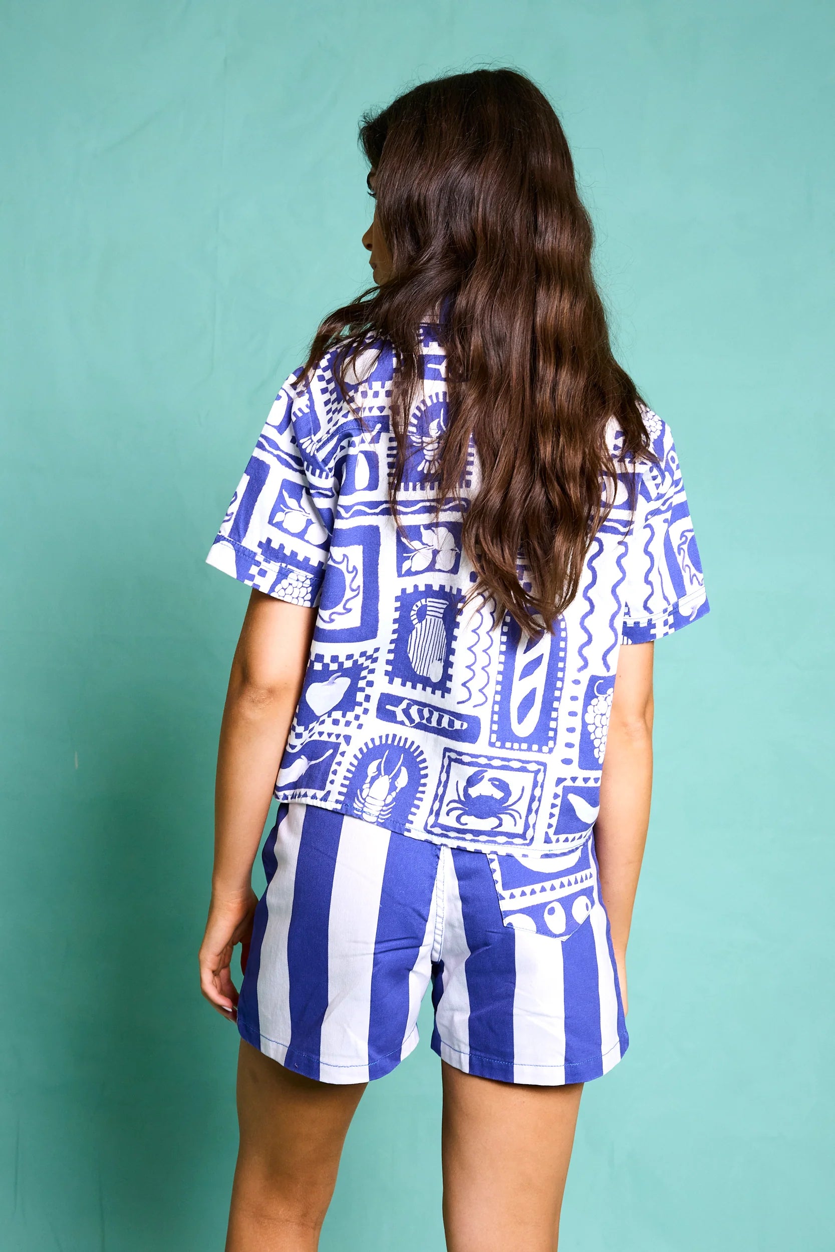 JEANS-SHIRT POSITANO | MAMA | gemustert