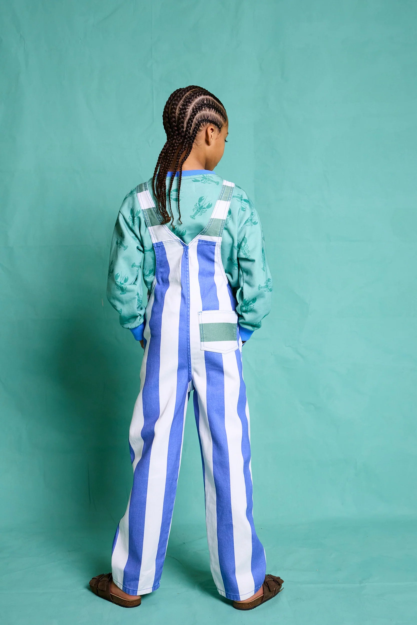 LATZHOSE CAPRI | gestreift