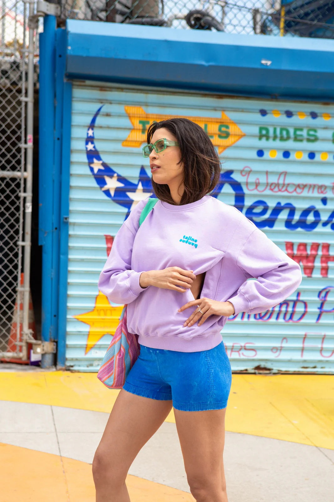 STILL-SWEATSHIRT | shiny mauve