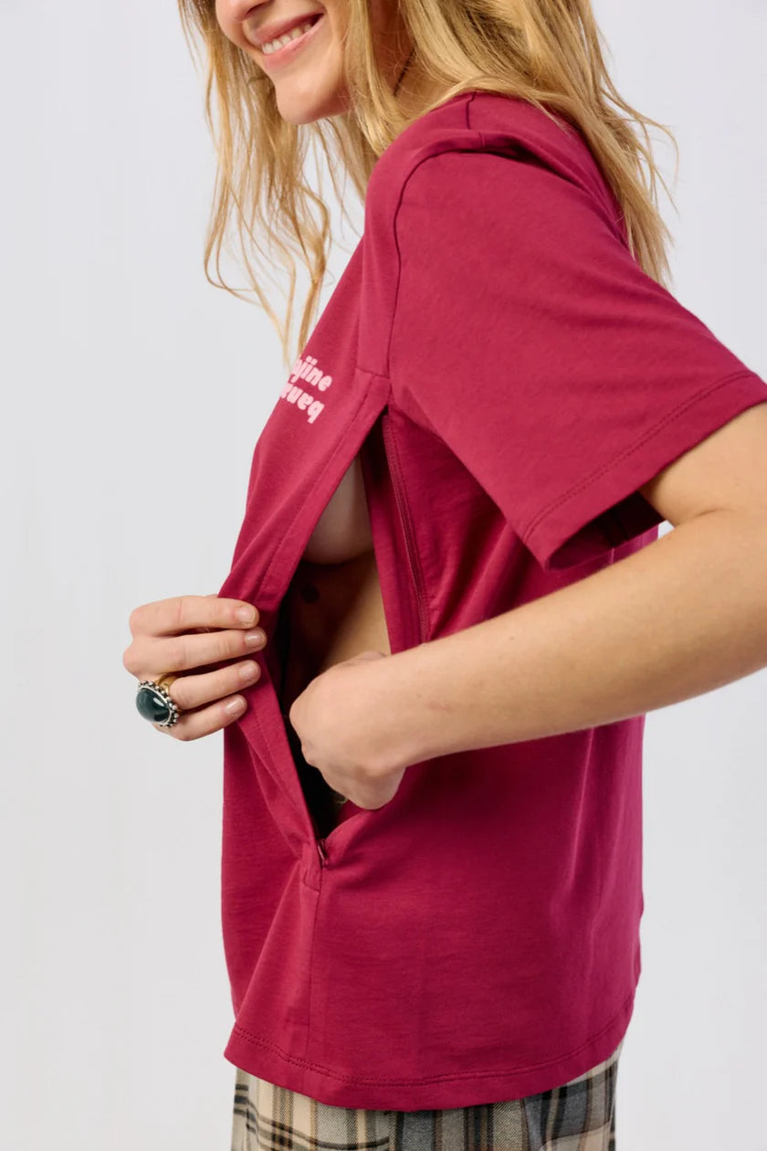 STILL-T-SHIRT | La P'allaite | pomegranate