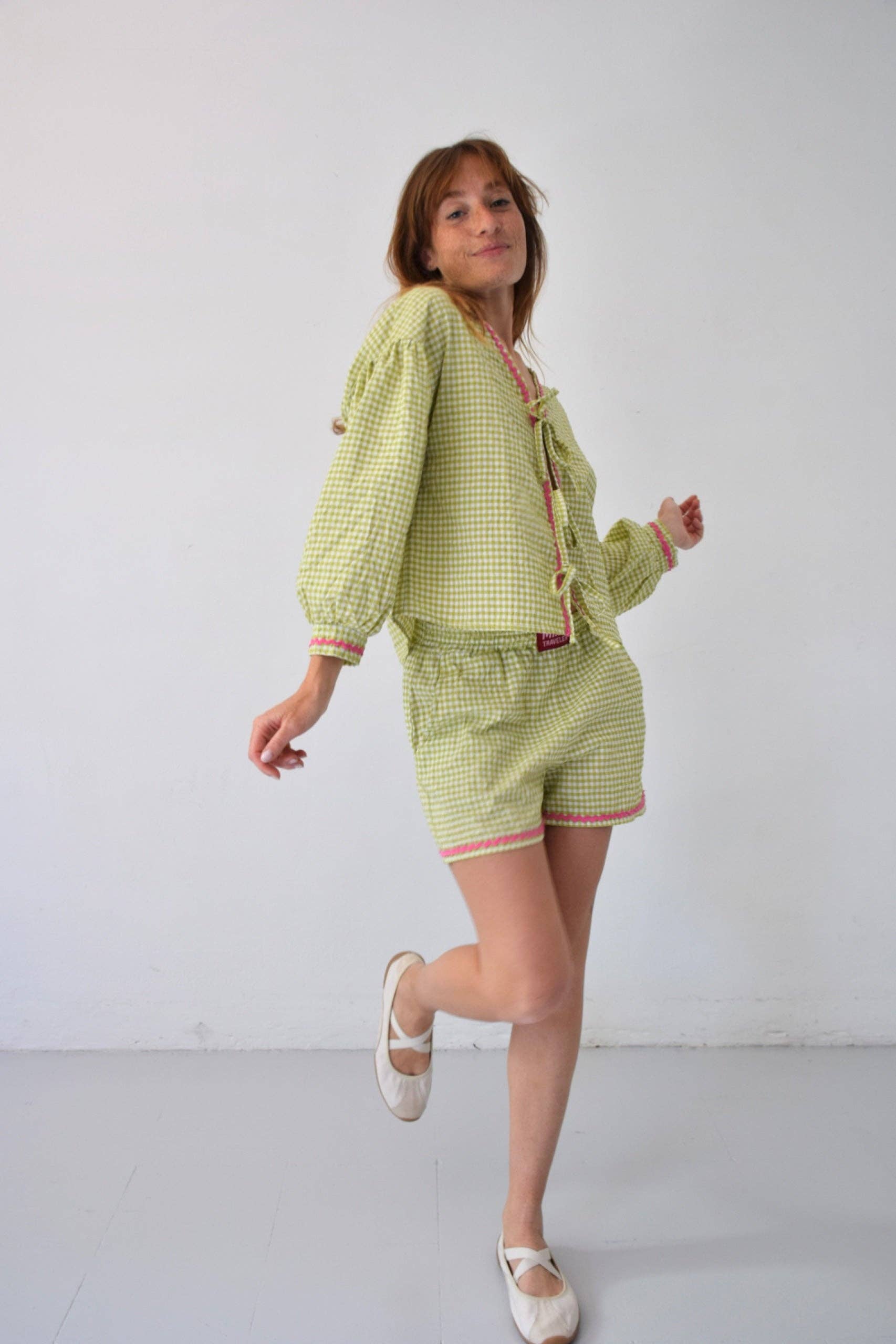 BLUSE | vichy grün
